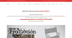 Desktop Screenshot of escueladecinedemalaga.com